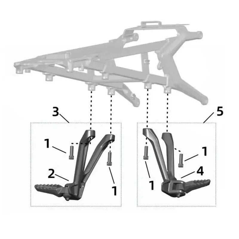 Ultra Bee Rear Pegs & Brackets