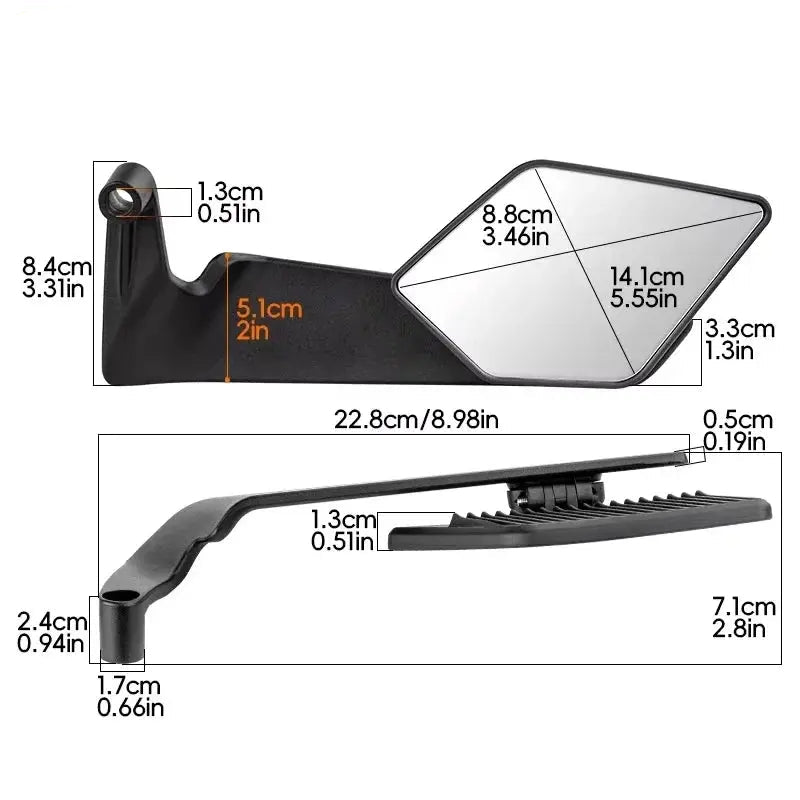 SurRonshop Adjustable Alloy Rearview Mirrors with Wind Deflectors SurRonshopsur ron, surron, sur ron x, surron x,  sur ron buy, sur ron bee, sur ron light, sur ron light bee, sur ron x buy, sur ron bee x, sur ron x light, surron buy, sur ron light bee x, surron bee, surron price, e bike sur ron, surron frame, sur ron frame