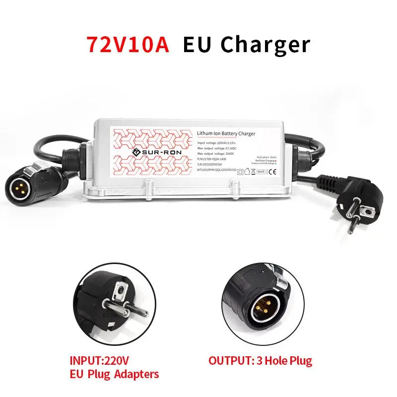 SurRonshop 60v / 72v Battery Charger