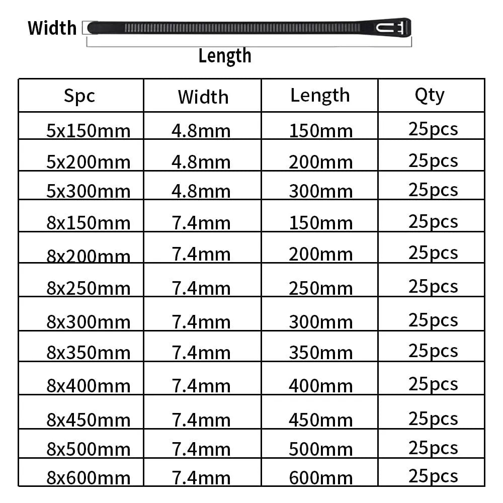 SurRonshop Reusable Zip Ties