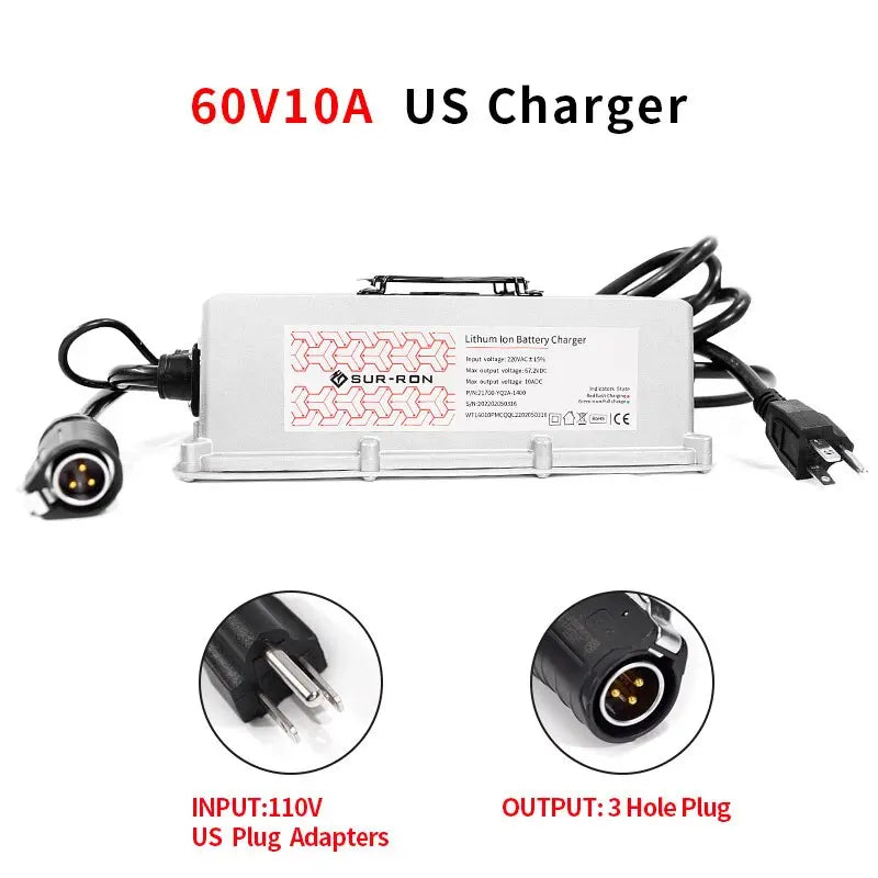 SurRonshop 60v / 72v Battery Charger