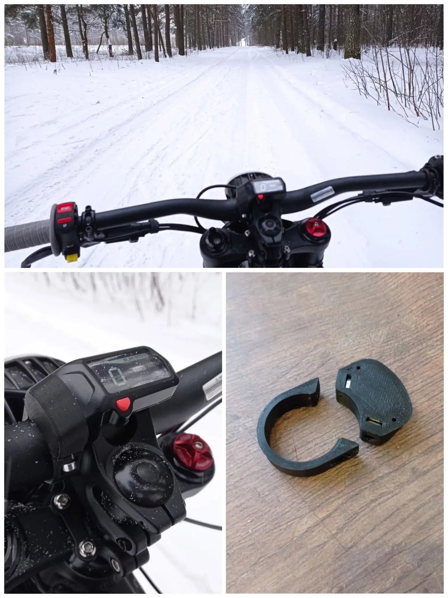 Speedometer center mount adapter - SurRonshop